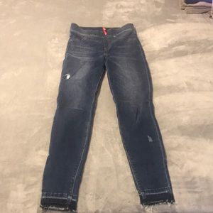 Gently used Spanx skinny Jean (Tall) in size Small with tall inseam (30 inches).